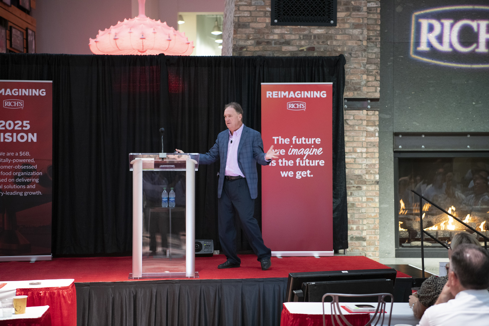 Jim Carroll speaking to a consumer products audience
